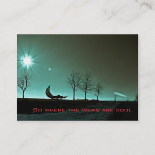 Crypta Sun Beams Foto Art Business Cards Visitenkarte