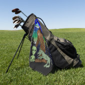 Cryptid Big Foot Alien Mothman UFO Chupacabra Golfhandtuch (Gras)