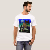 Cryptid Big Foot Alien Mothman UFO Chupacabra T-Shirt (Vorne ganz)