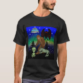 Cryptid Big Foot Alien Mothman UFO Chupacabra T-Shirt (Vorderseite)