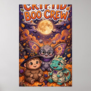 Cryptid Boo Crew Halloween-Plakat Poster