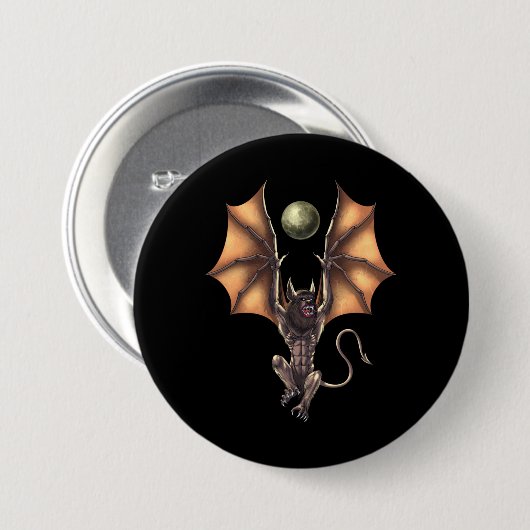 Cryptid Creature Ahool Button (Vorne & Hinten)