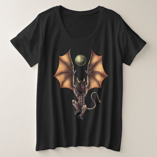 Cryptid Creature Ahool Große Größe T-Shirt (Design vorne)