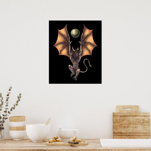 Cryptid Creature Ahool Poster (Küche)