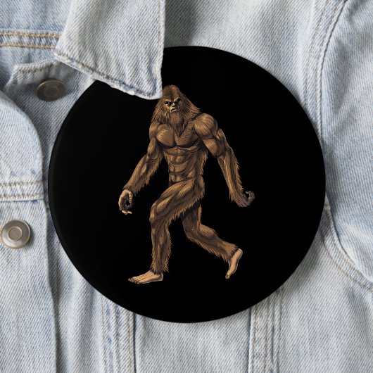 Cryptid Creature Bigfoot Button (Beispiel)