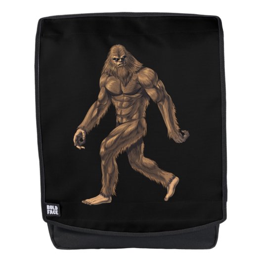 Cryptid Creature Bigfoot Rucksack (Vorderseite)
