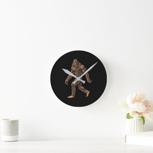 Cryptid Creature Bigfoot Runde Wanduhr (Zuhause)
