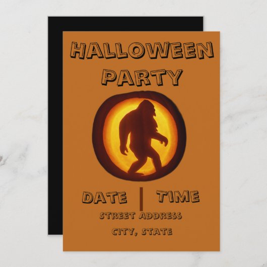 Cryptid-Halloween-Party - Mitglied im Monster Mayh Einladung (Vorne/Hinten)