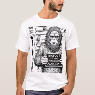 Cryptid Mugshots - Bigfoot T-Shirt