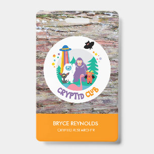 Cryptid Researcher Party Abzeichen Ausweis