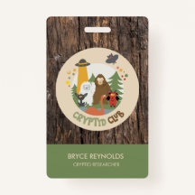 Cryptid Researcher Party Badge