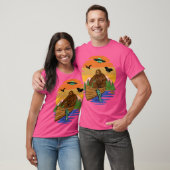 Cryptid River Bigfoot Tshirt mit Ufo Sea Creature (Unisex)