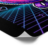 Cryptid Virtual Pet 1997 — Retro Pixel Pal Poster (Ecke)