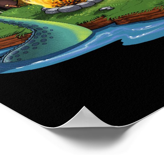 Cryptids-Camping Poster (Ecke)