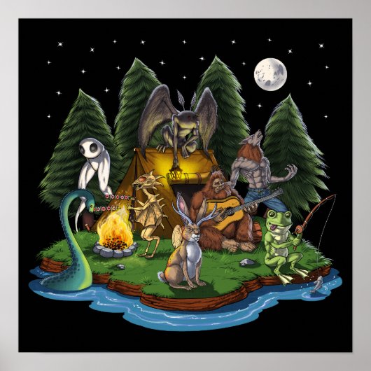 Cryptids-Camping Poster (Vorne)