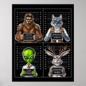 Cryptids Mugshot Poster (Vorne)
