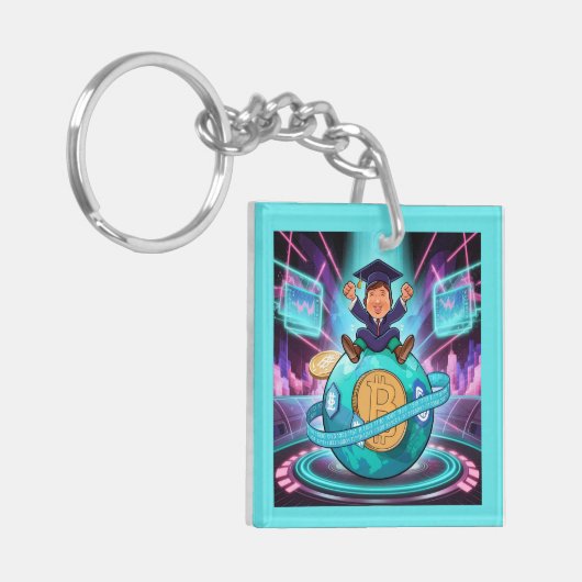 Crypto-Abschluss Schlüsselanhänger (Vorderseite links)