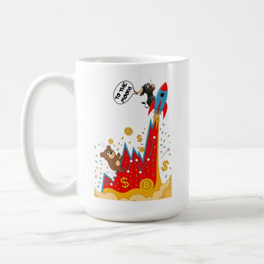 Crypto and Stock Market Humor Kaffeetasse (Links)