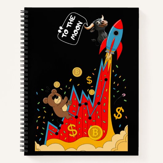 Crypto and Stock Market Humor Notizblock (Vorderseite)