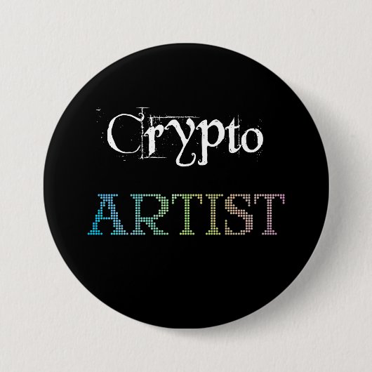 Crypto Artist Dark Button (Vorderseite)