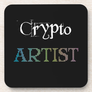 Crypto Artist Dark Getränkeuntersetzer