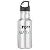 Crypto Artist Light Edelstahlflasche (Vorderseite)
