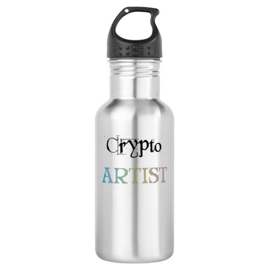 Crypto Artist Light Edelstahlflasche (Vorderseite)