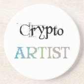 Crypto Artist Light Getränkeuntersetzer (Vorne)