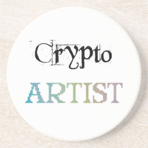 Crypto Artist Light Getränkeuntersetzer
