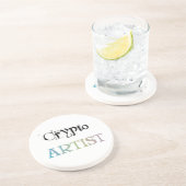 Crypto Artist Light Getränkeuntersetzer (Seite)