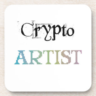 Crypto Artist Light Getränkeuntersetzer