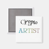 Crypto Artist Light Magnet (Vorderseite/Rückseite)