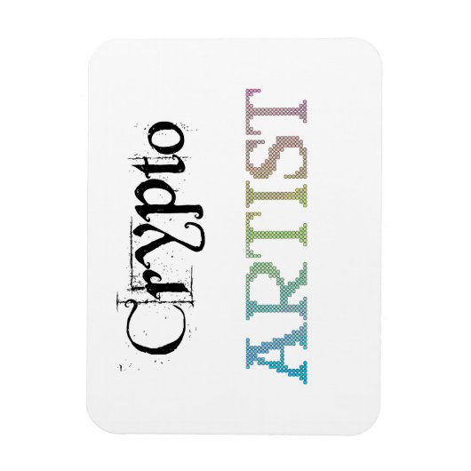 Crypto Artist Light Magnet (Vertikal)