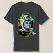 Crypto Benjamin Cyber Space Astronaut Miner Glitch T-Shirt (Design vorne)