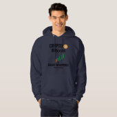 Crypto Bitcoin Chart Whisperer Trader Kapuzenpullo Hoodie (Vorne ganz)