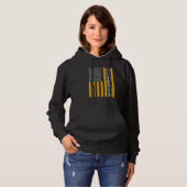 Crypto Bitcoin Cryptowährung Blockchain - Flagge Hoodie (Vorne ganz)