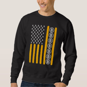 Crypto Bitcoin Cryptowährung Blockchain - Flagge Sweatshirt