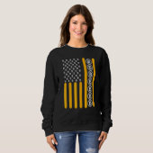 Crypto Bitcoin Cryptowährung Blockchain - Flagge Sweatshirt (Vorne ganz)
