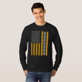 Crypto Bitcoin Cryptowährung Blockchain - Flagge T-Shirt (Vorne ganz)