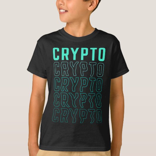 CRYPTO Bitcoin Currency Asset Digital Finance Mone T-Shirt (Vorderseite)
