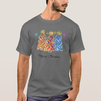 Crypto Bitcoin Ethereum Dogecoin Stained Glass Fun T-Shirt