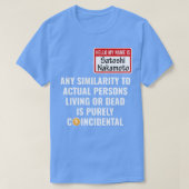 Crypto Bitcoin Funny Halloween Satoshi Nakamoto HO T-Shirt (Design vorne)