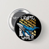 Crypto Btc Whale - Kryptomünze Button (Vorne & Hinten)