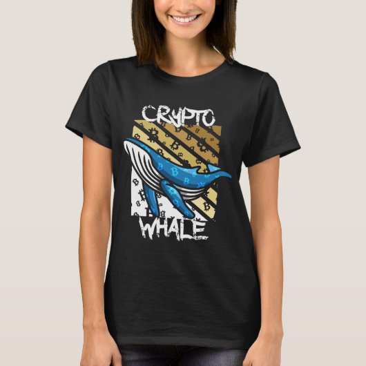 Crypto Btc Whale - Kryptomünze T-Shirt (Vorderseite)