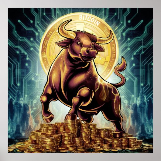 Crypto Bull Poster (Vorne)