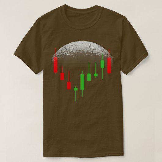 Crypto Candles Crypto Trading Stock Chart to m T-Shirt (Design vorne)