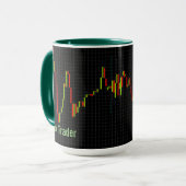 Crypto Candlestick Personalisiertes Gelddesign Tasse (Vorderseite Links)