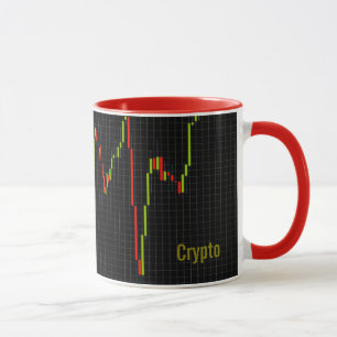 Crypto Candlestick Personalisiertes Gelddesign Tasse