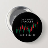 Crypto Candlesticks Personalisiert Button (Vorne & Hinten)