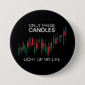 Crypto Candlesticks Personalisiert Button (Vorderseite)
